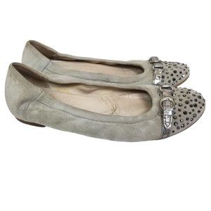 Attilio Giusti Leombruni Womens 38 Gray Suede Rhin